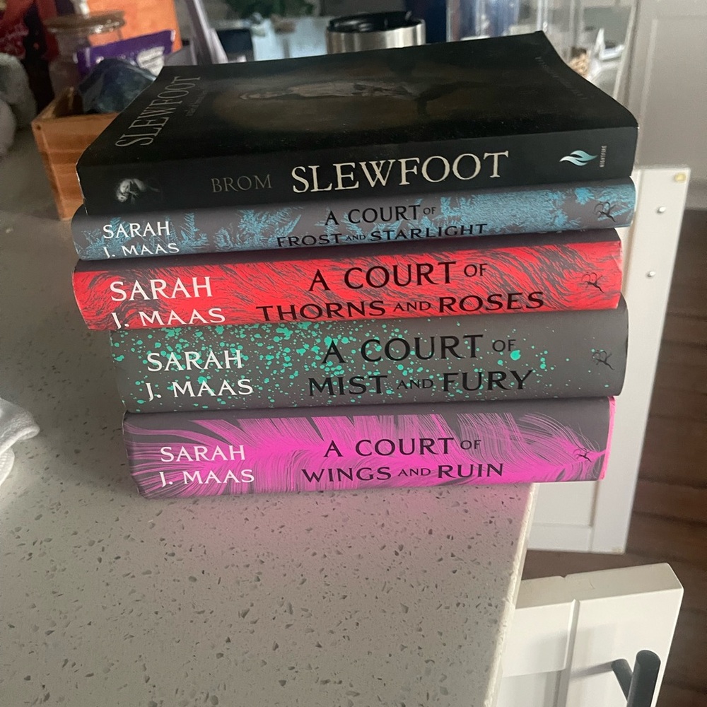 Hard Cover Fantasy Book Collection with Colorful Covers
